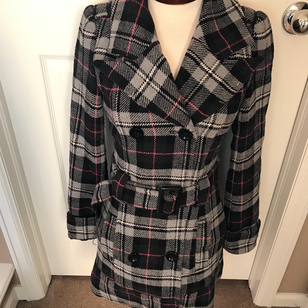 XS Plaid Coat
